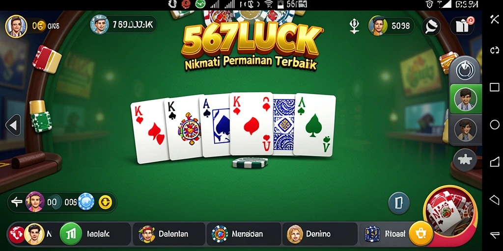 Tampilan gameplay seru dan interaktif 567LUCK yang memukau.