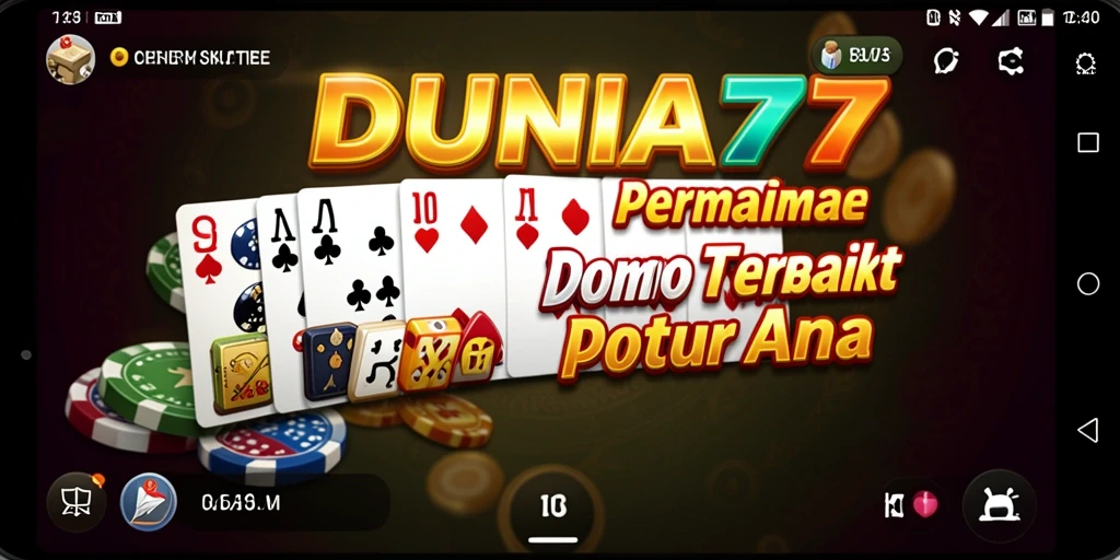 Tampilan gameplay DUNIA77 saat bermain Domino penuh strategi dan keseruan.