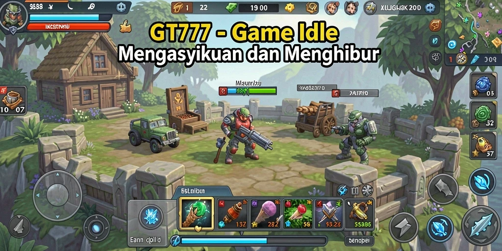 Tampilan gameplay GT777 yang menarik dengan elemen Idle.