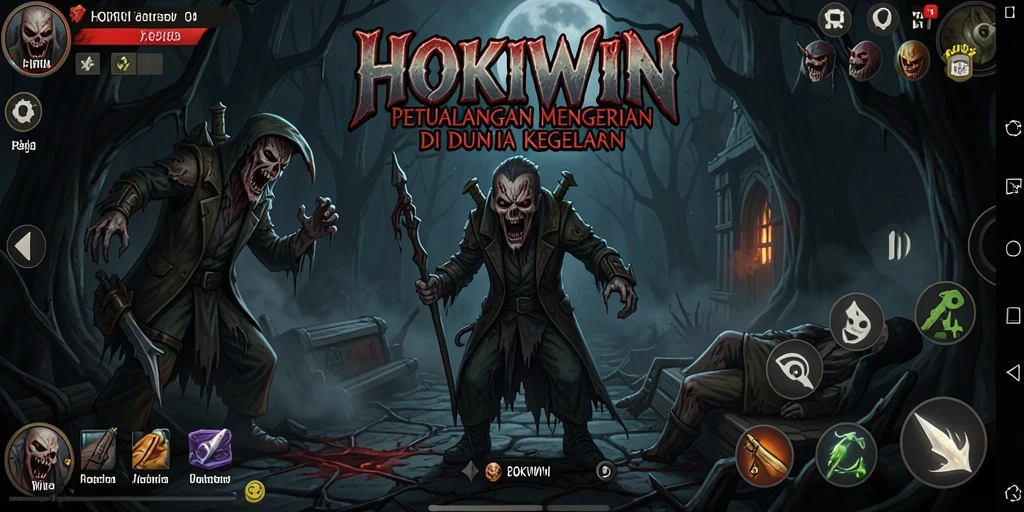 Screenshot gameplay HOKIWIN yang mencekam dan menegangkan.