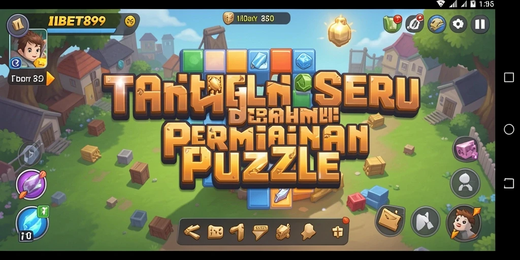 Tampilan screenshot menunjukkan momen seru dalam permainan Puzzle.