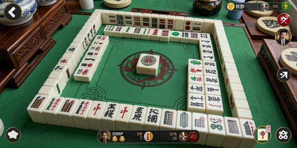 Screenshot utama IDRRP menampilkan gameplay Mahjong yang mendebarkan.
