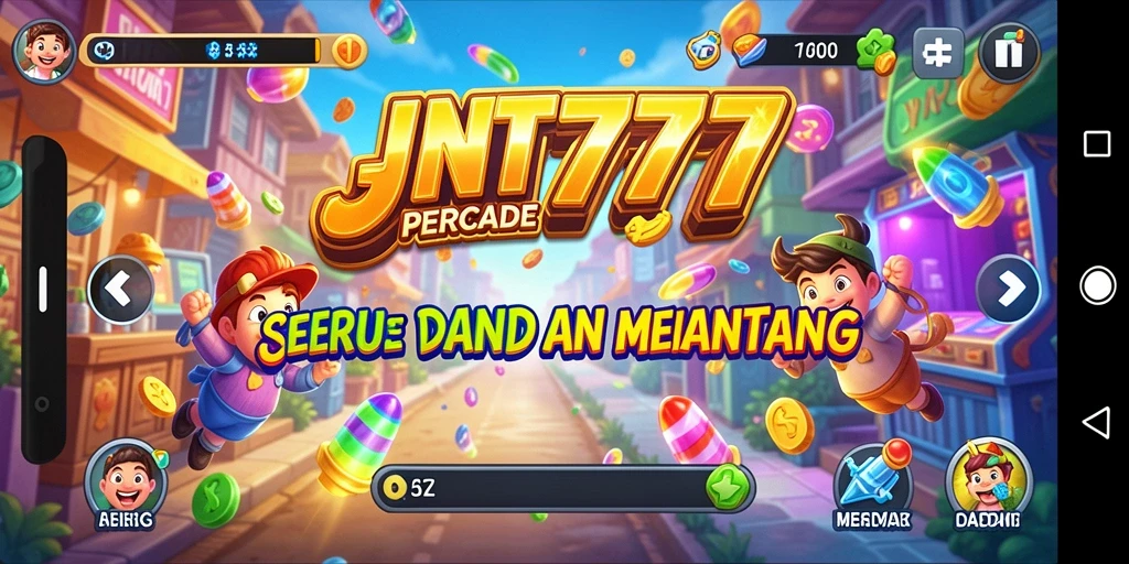 Screenshot JNT777 menunjukkan aksi seru dengan gameplay Arcade yang mendebarkan.