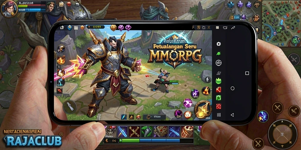 Tampilan utama gameplay RAJACLUB yang seru dan menarik.