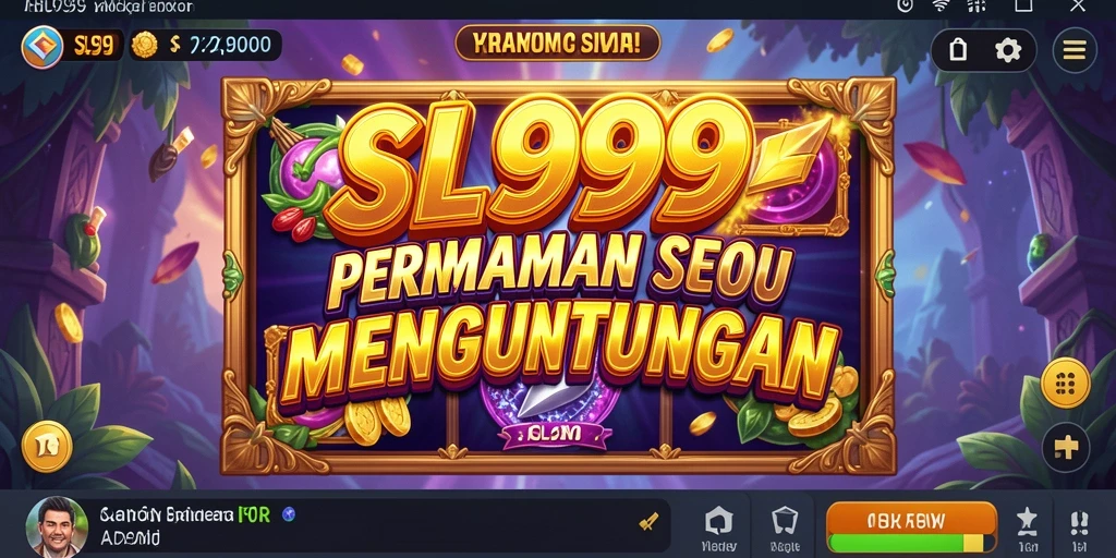 Tampilan permainan slot SL999 dengan beragam tema yang menarik.