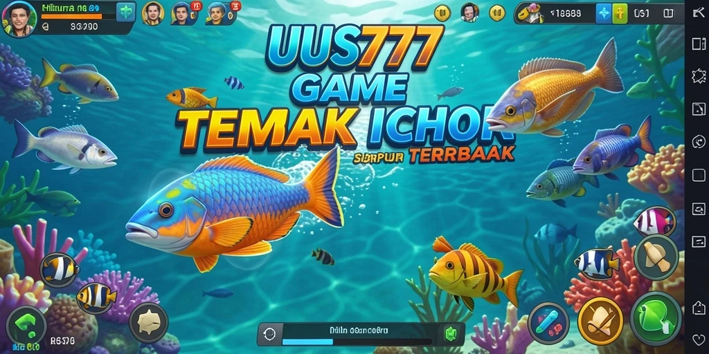 Tampilan gameplay UUS777 yang seru dalam menembak ikan.