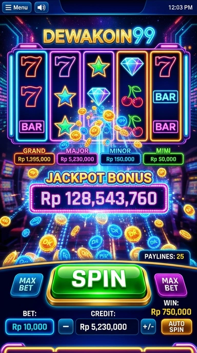 Tampilan antarmuka dewakoin99 yang sederhana dan menarik.